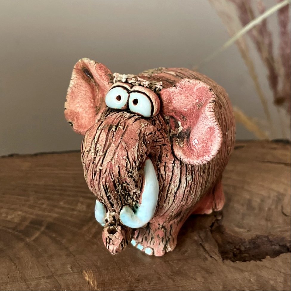 ceramic mammoth sculpture handmade