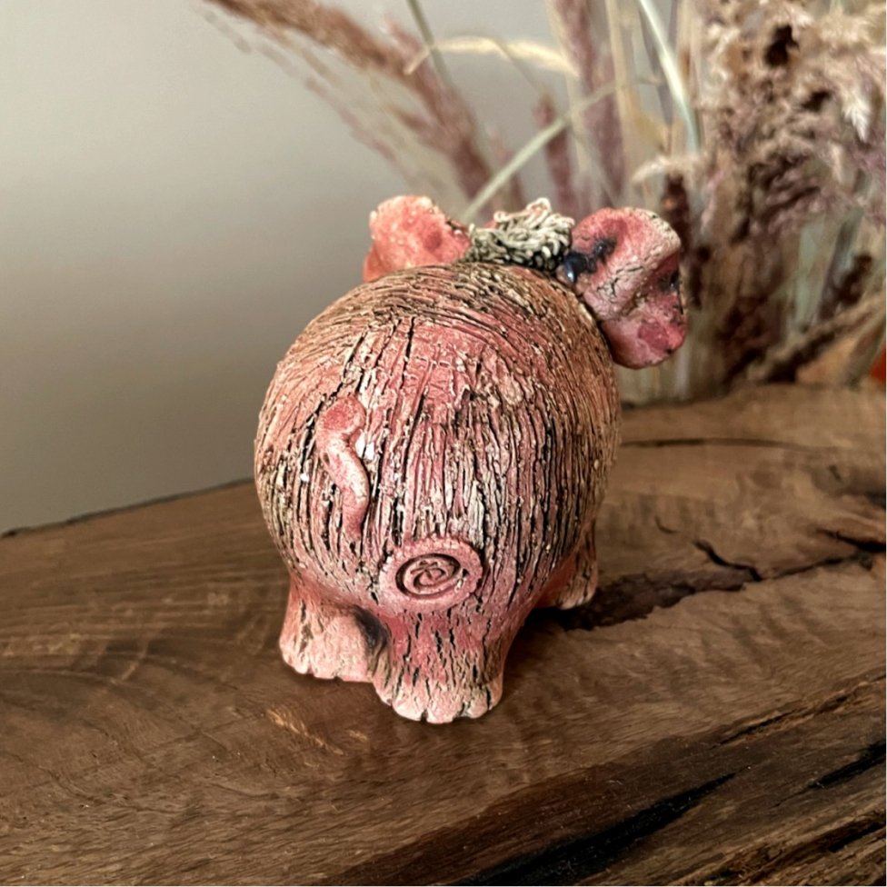 Ceramic Mammoth Sculpture – Handmade Whimsical Art - Image 5