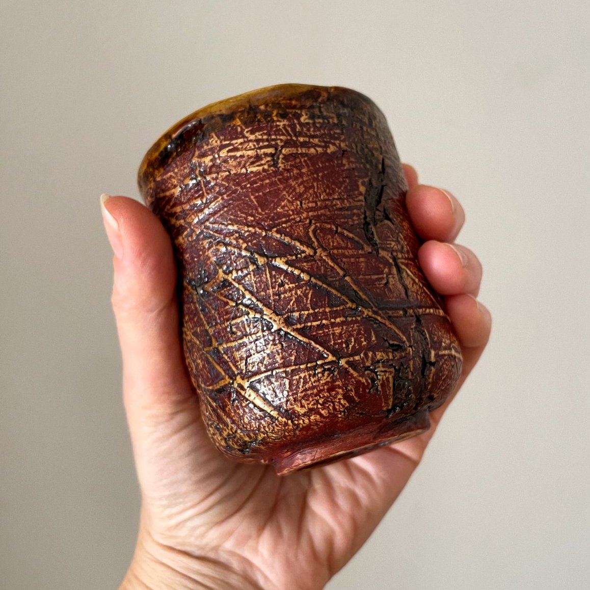 Handmade Ceramic Yunomi Tumbler – WHISPER, 230ml - Image 4