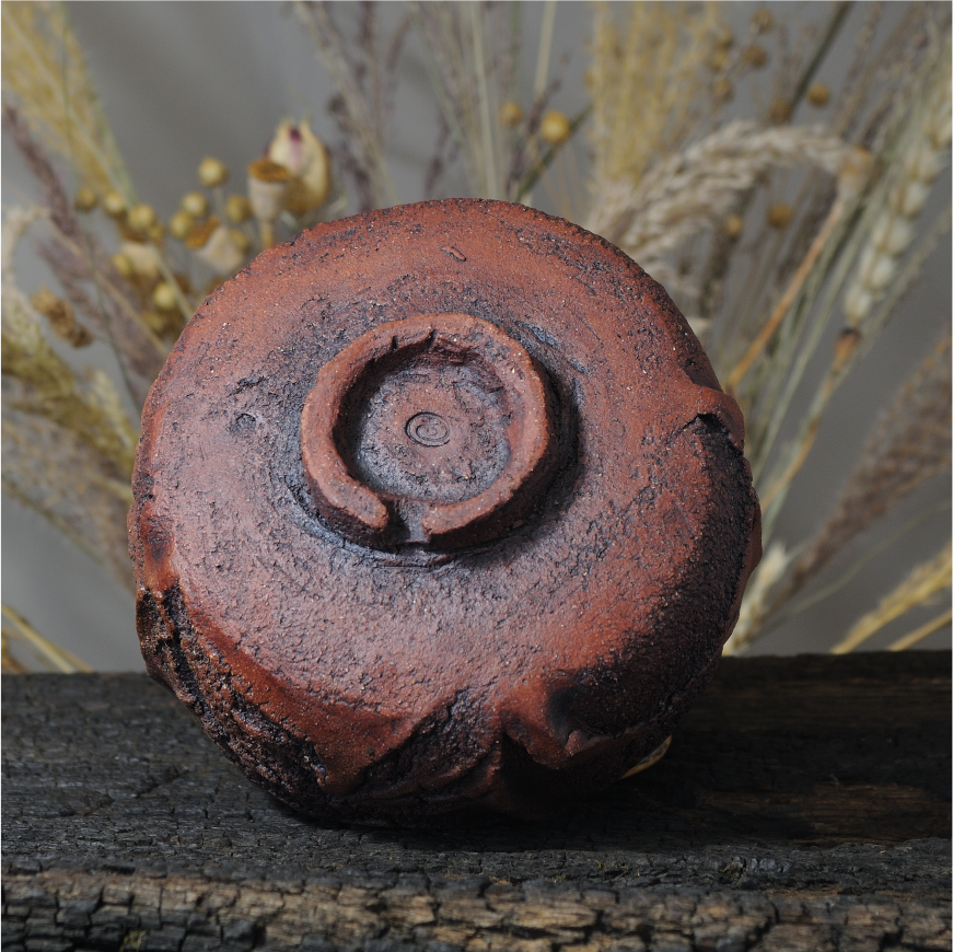 Handmade Chawan – MOMENT – Ceramic Bowl Kurinuki - Image 4