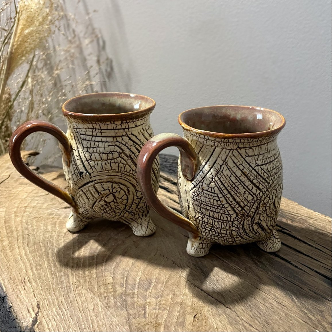 Handmade Ceramic Footed Mug 220ml - Image 5