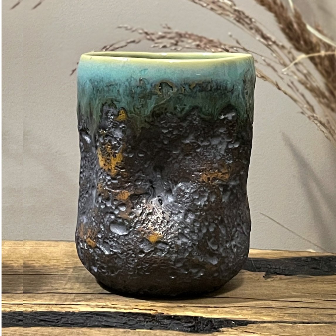 handmade ceramic cup 230ml lava series
