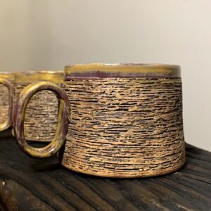 Handcrafted Textured Ceramic Cup - DREVO - 250ml