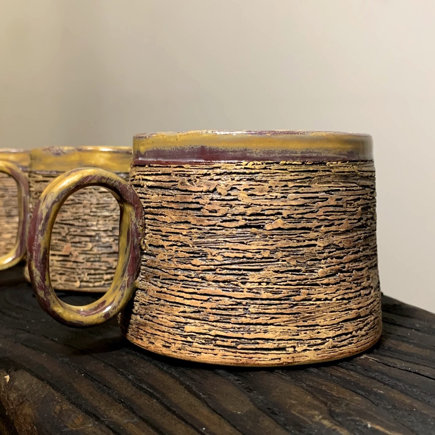 Handcrafted Textured Ceramic Cup - DREVO - 250ml
