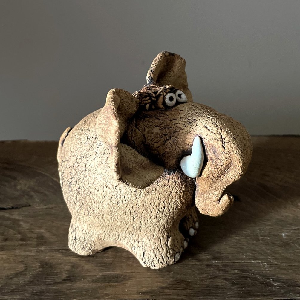 Decorative Ceramic Elephant Art – Handmade Sculpture - Image 8