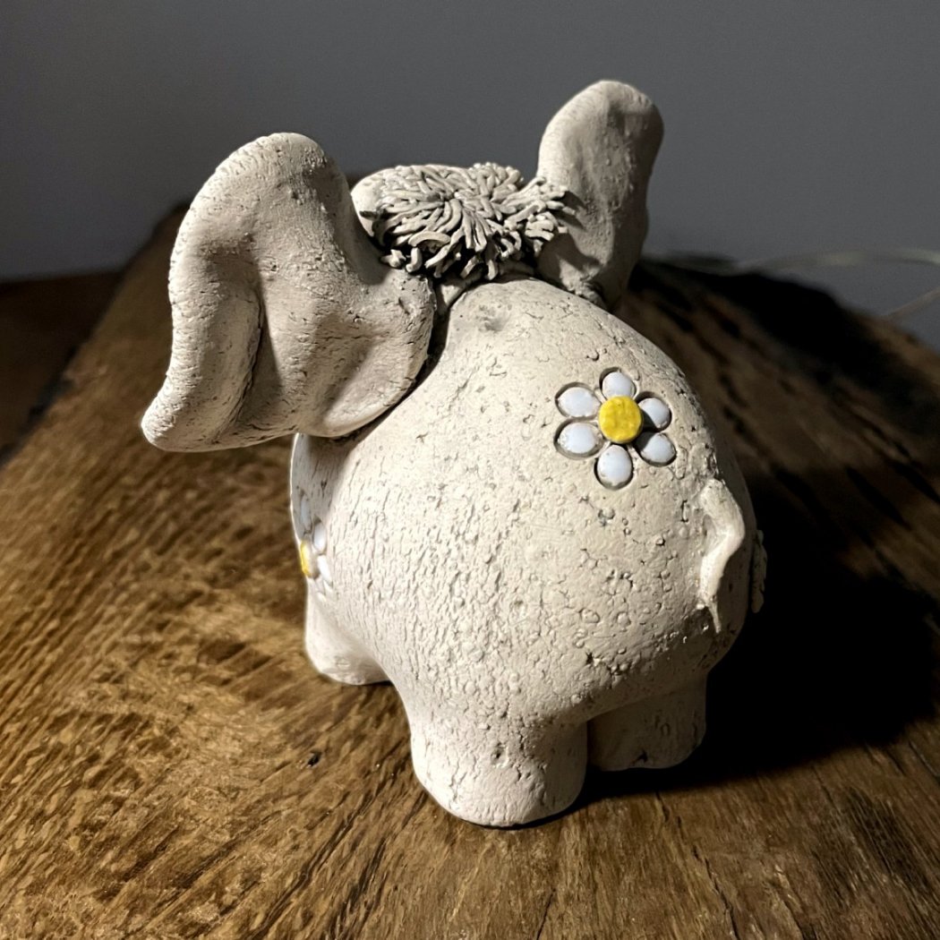 boho ceramic elephant handmade pottery