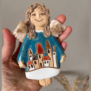 Ceramic Wall Angel – Decorative Hanging