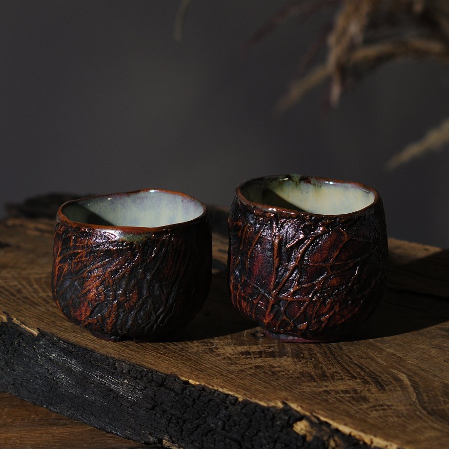 Handmade ceramic cup Whisper set option