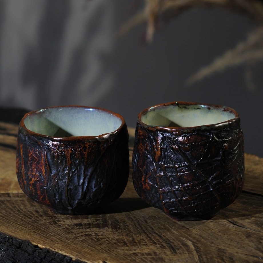 Ceramic espresso cups available as set