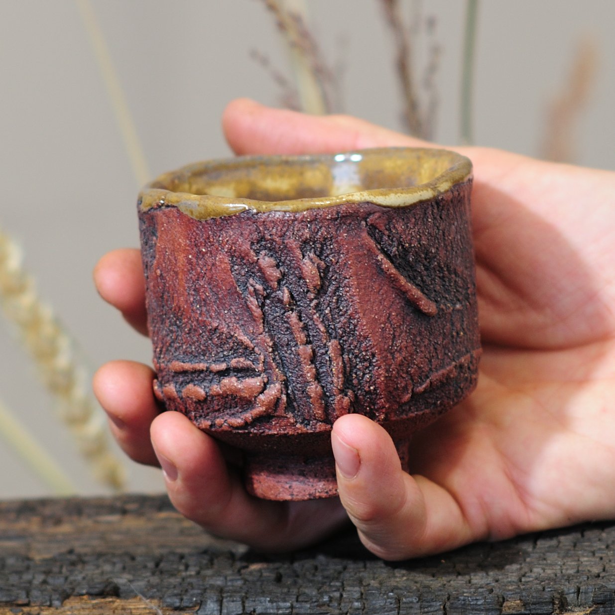 Ceramic Kurinuki Yunomi Cup – MOMENT – 200ml - Image 6