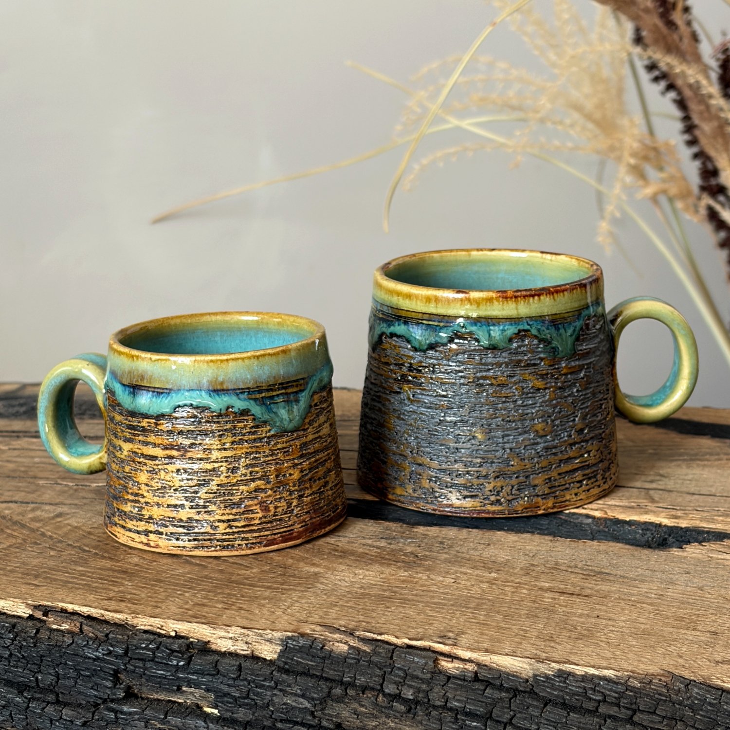 Rustic Handmade Pottery Mug - 150 ml - Image 6