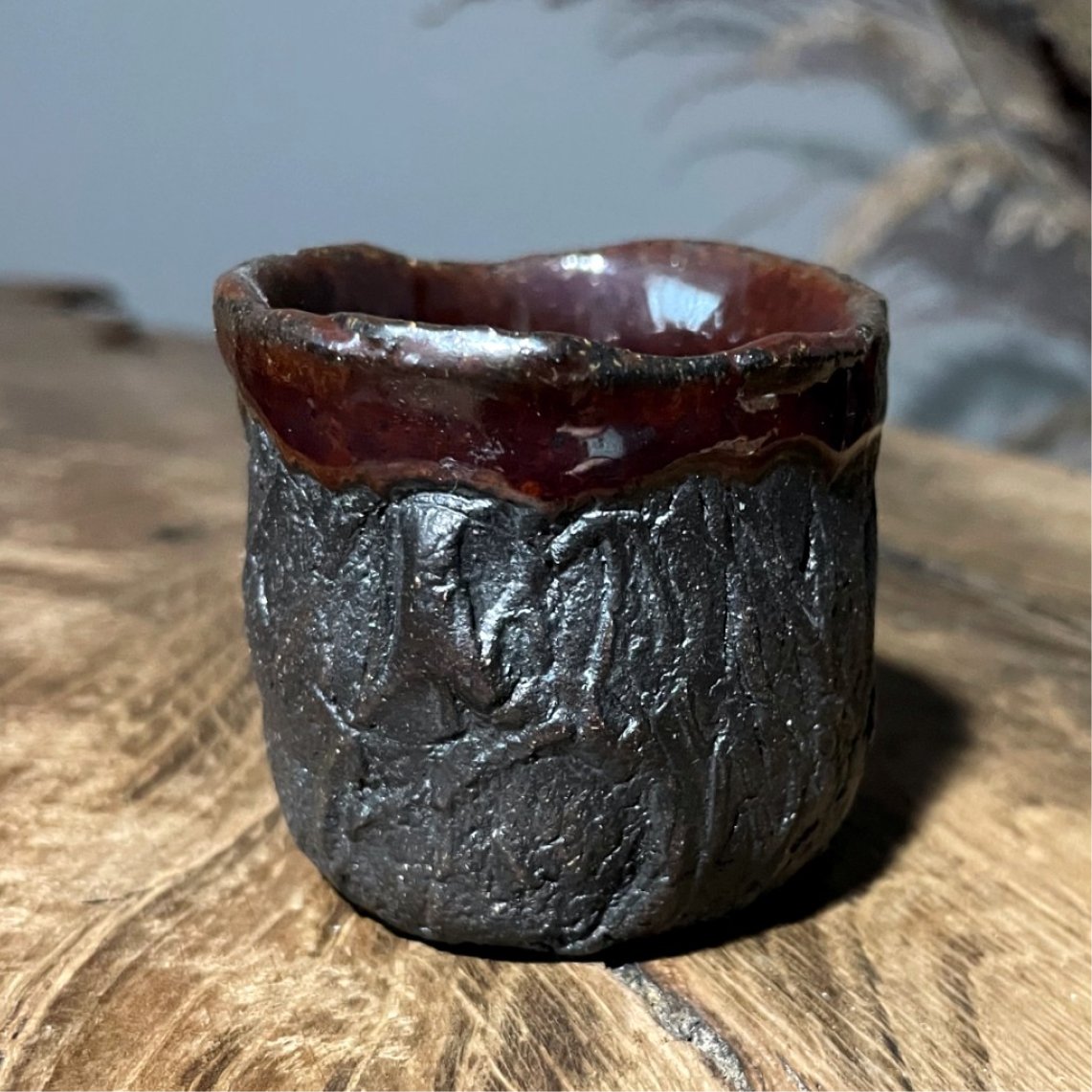 One of a kind handmade ceramic yunomi
