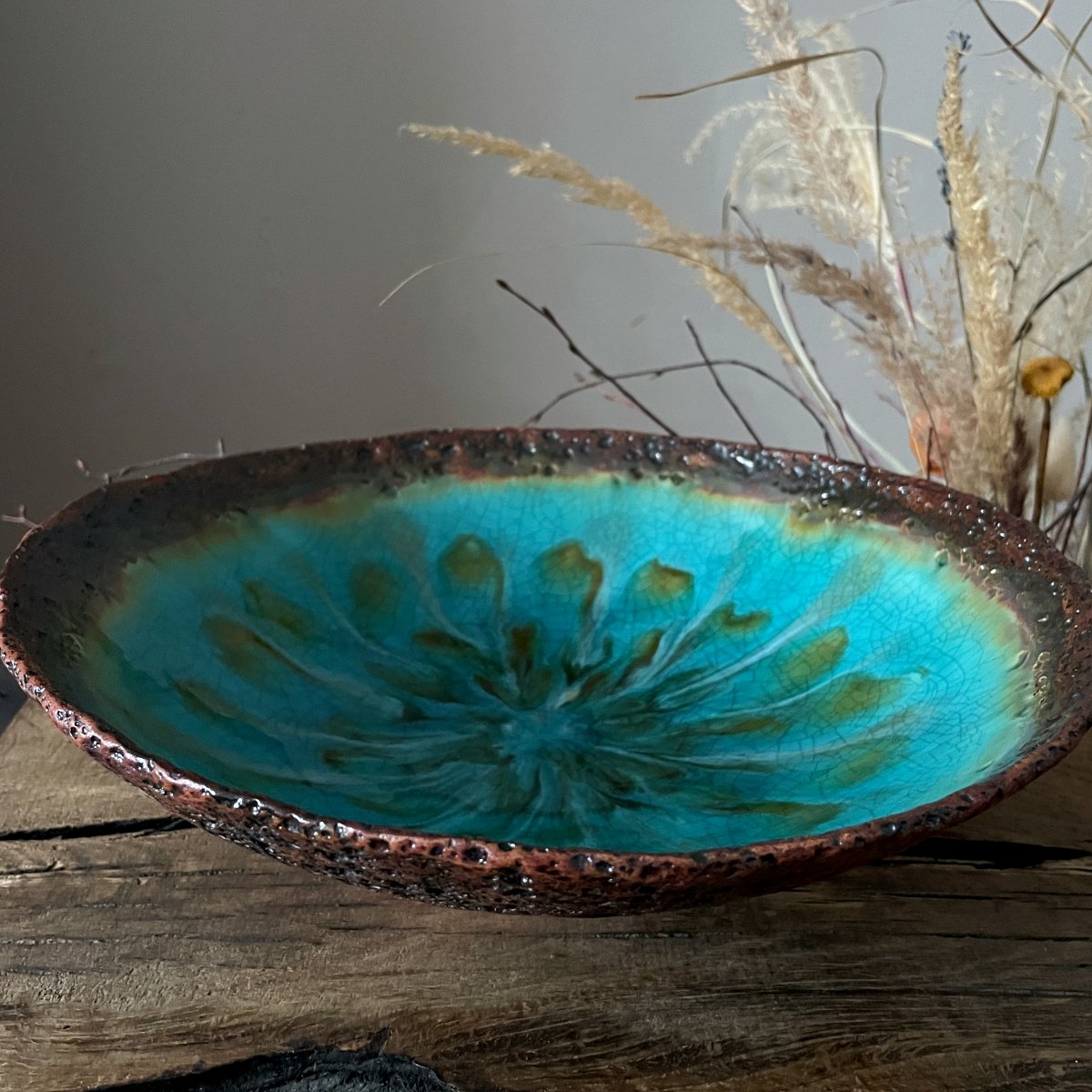 Large stoneware bowl handmade by Andriy Tyrsa