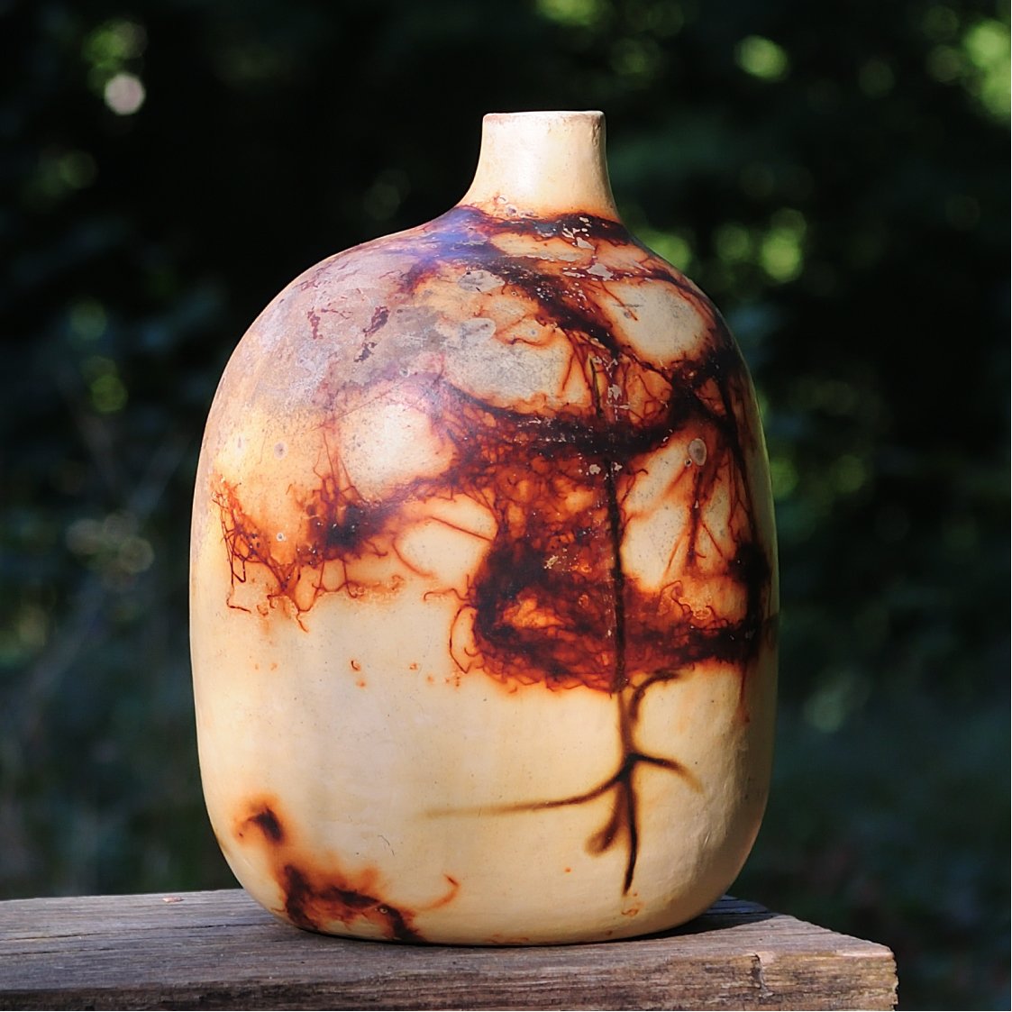 Художня керамічна ваза ручної роботи, авторський декор інтер’єру