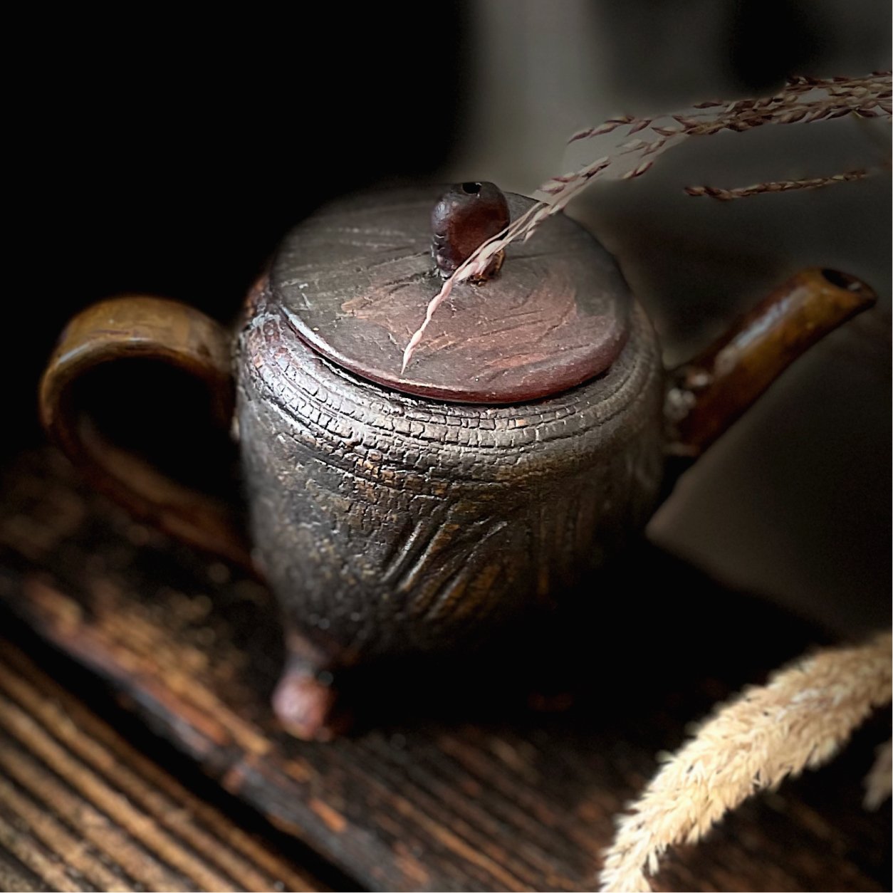 Керамічний чайник ручної роботи, авторський чайний посуд з кераміки