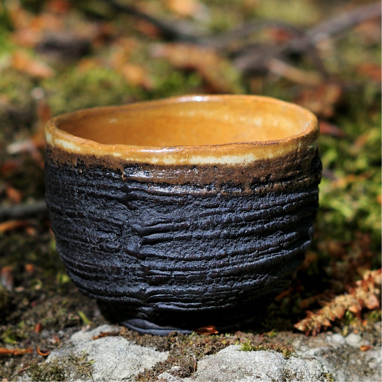 Піала з текстурованої кераміки, маленька чаша для дегустації чаю