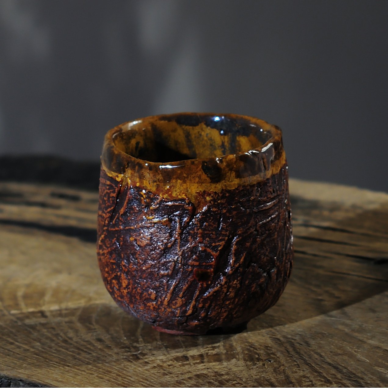 Керамічна юномі з матовою поверхнею, чайна чашка ручної роботи